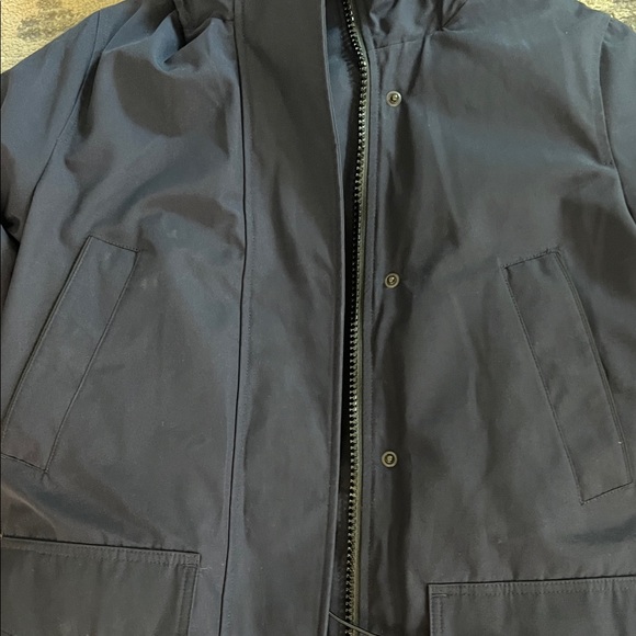 New Canada Goose Canmore Parka Navy Blue Hooded XS - Picture 12 of 13